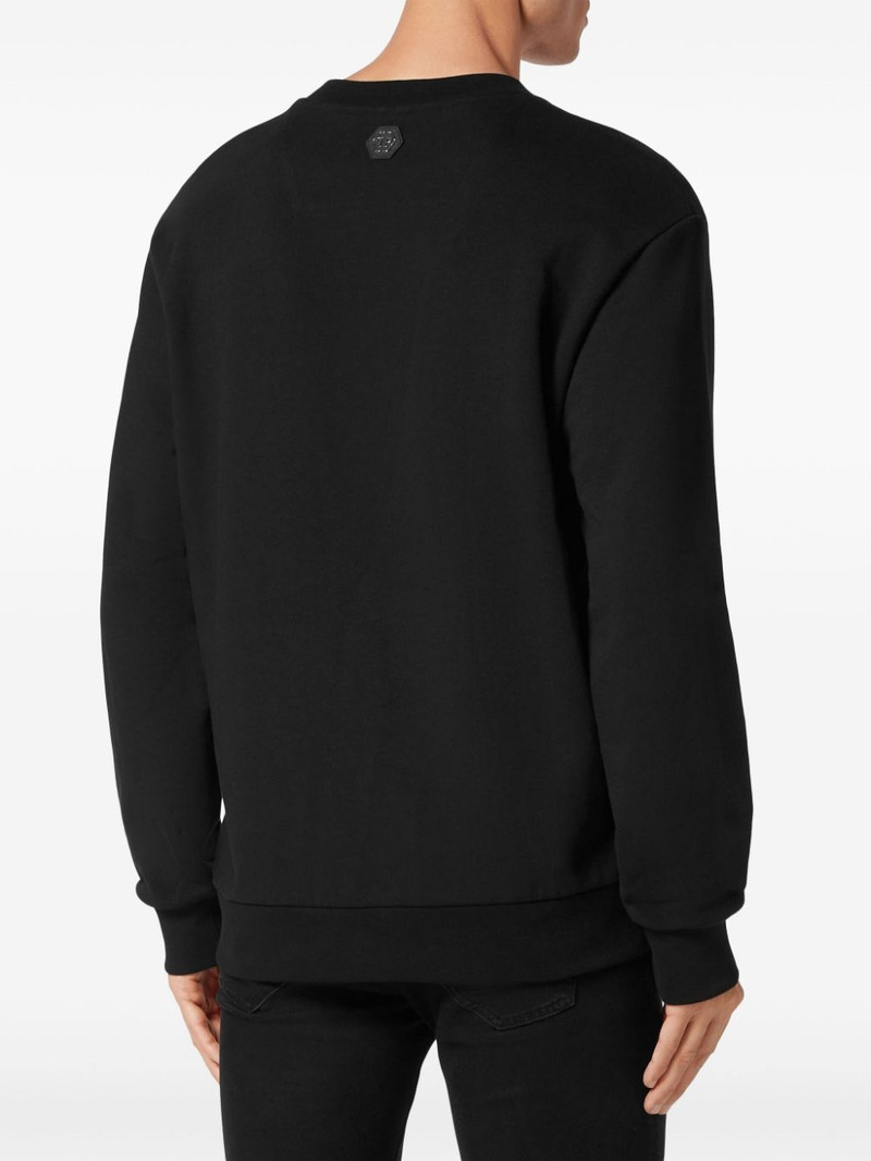 tattoo-print cotton sweatshirt 3