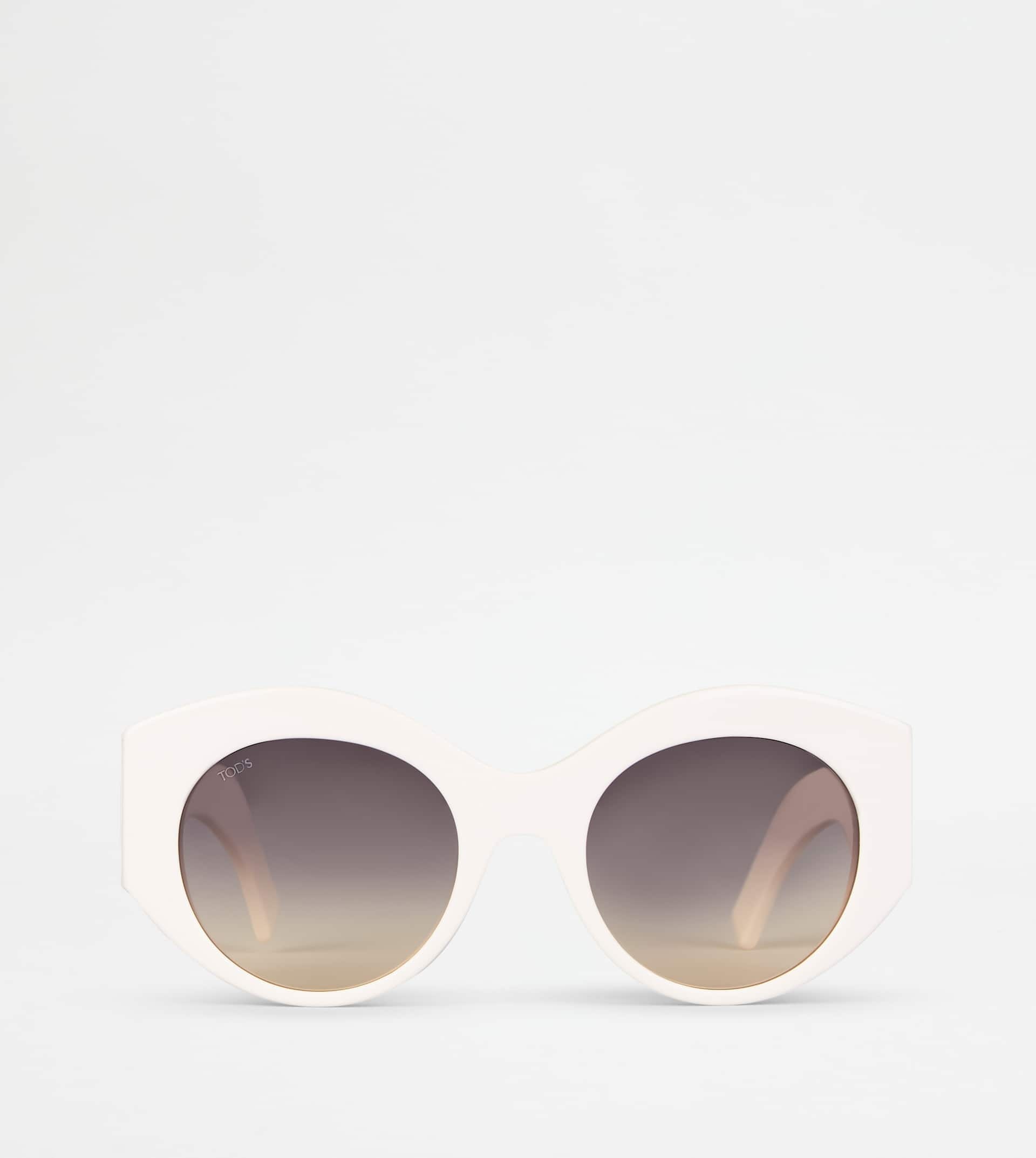 ROUNDED SUNGLASSES - WHITE - 1