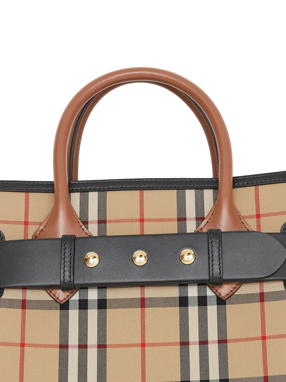 The Small Vintage Check Triple Stud Belt Bag - 4