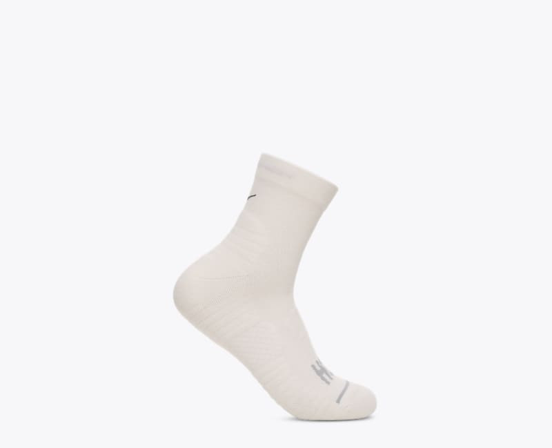 Quarter Run Sock in White 1