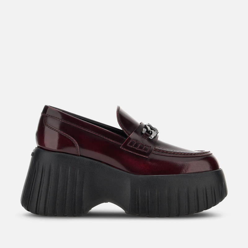 Loafers Hogan H-Stripes Burgundy 1
