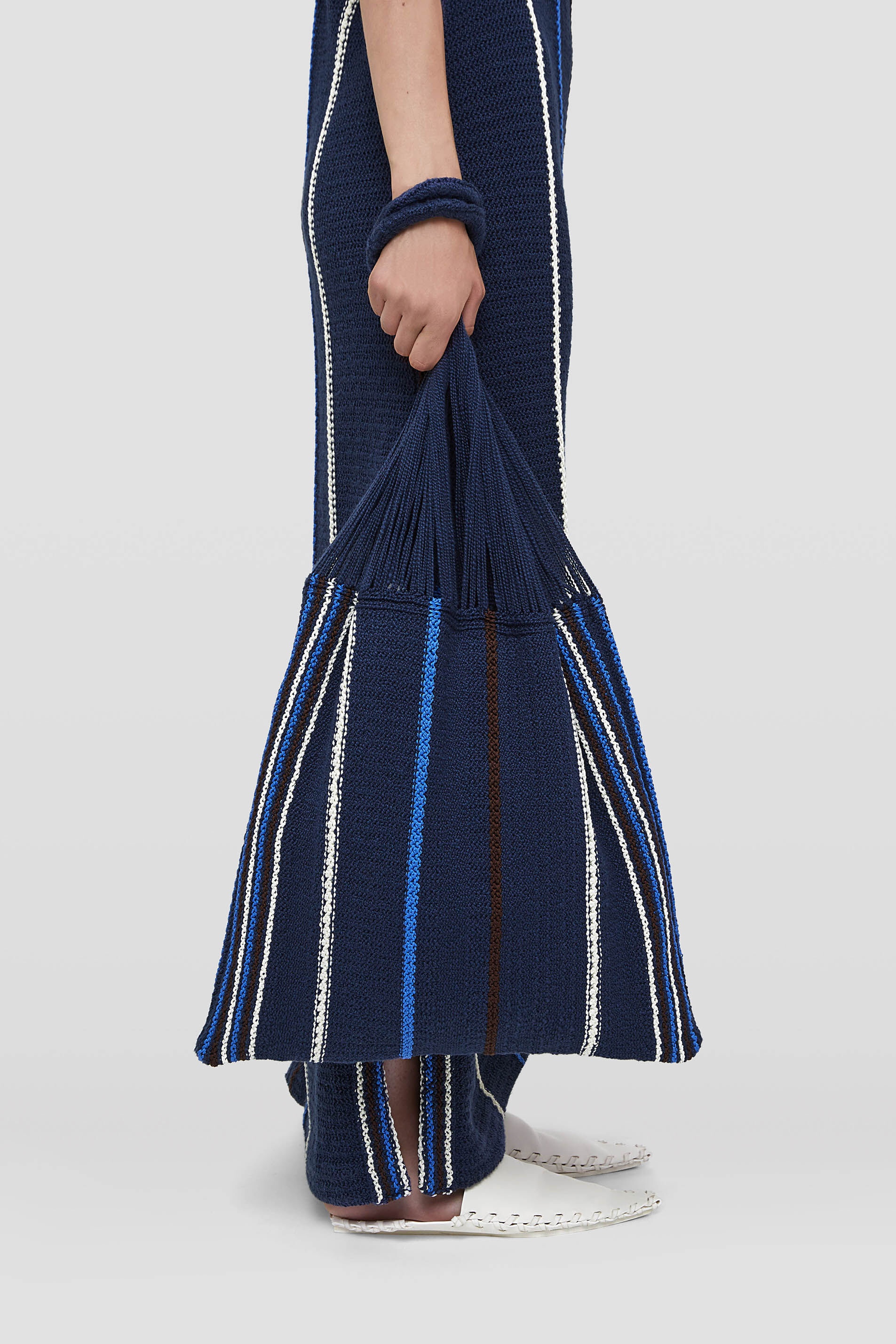 Striped Knit Bag - 6