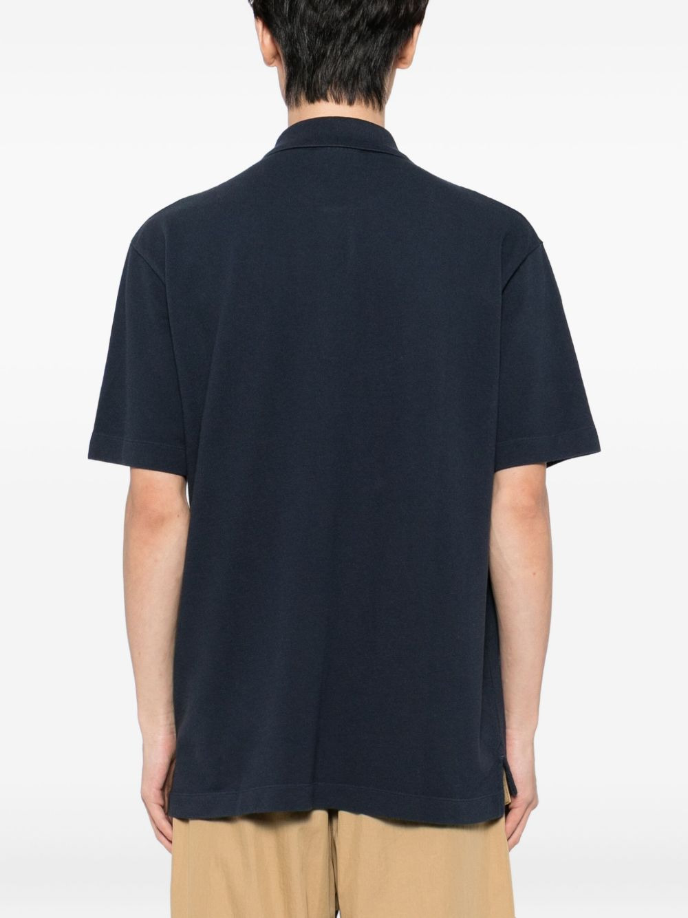 embroidered logo polo shirt - 3