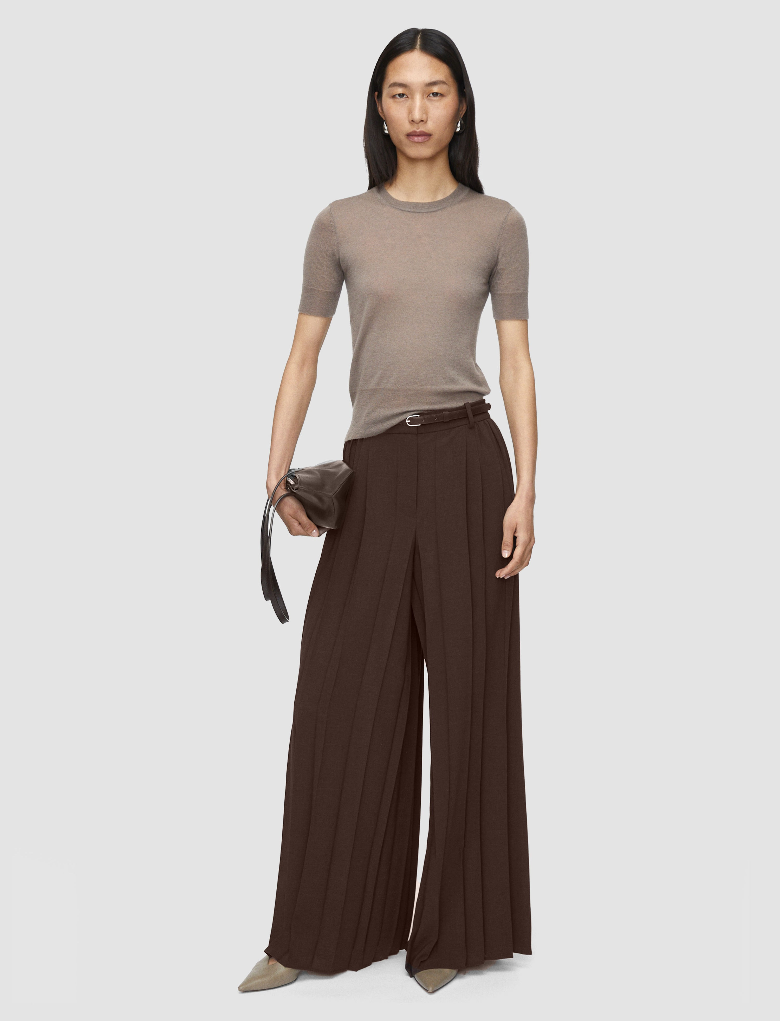 Tibre Airy Plissé Trousers - 2