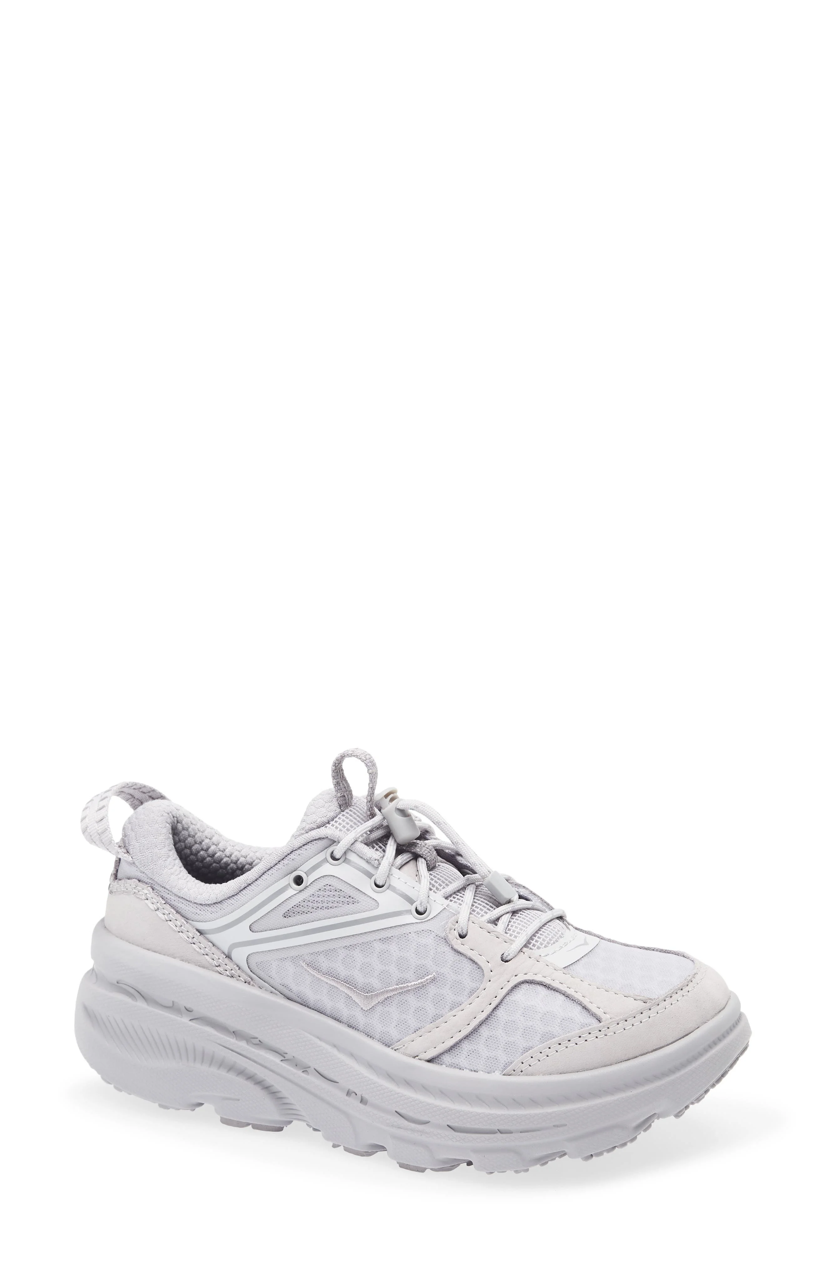 HOKA Bondi B3LS Running Shoe in Ash Grey /Foggy Grey at Nordstrom - 1