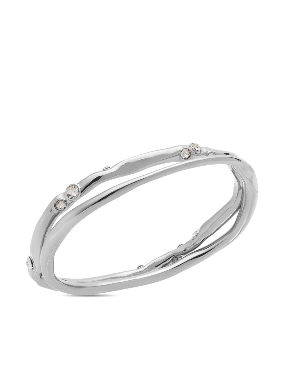 rhinestone-embellished double bracelet - 2