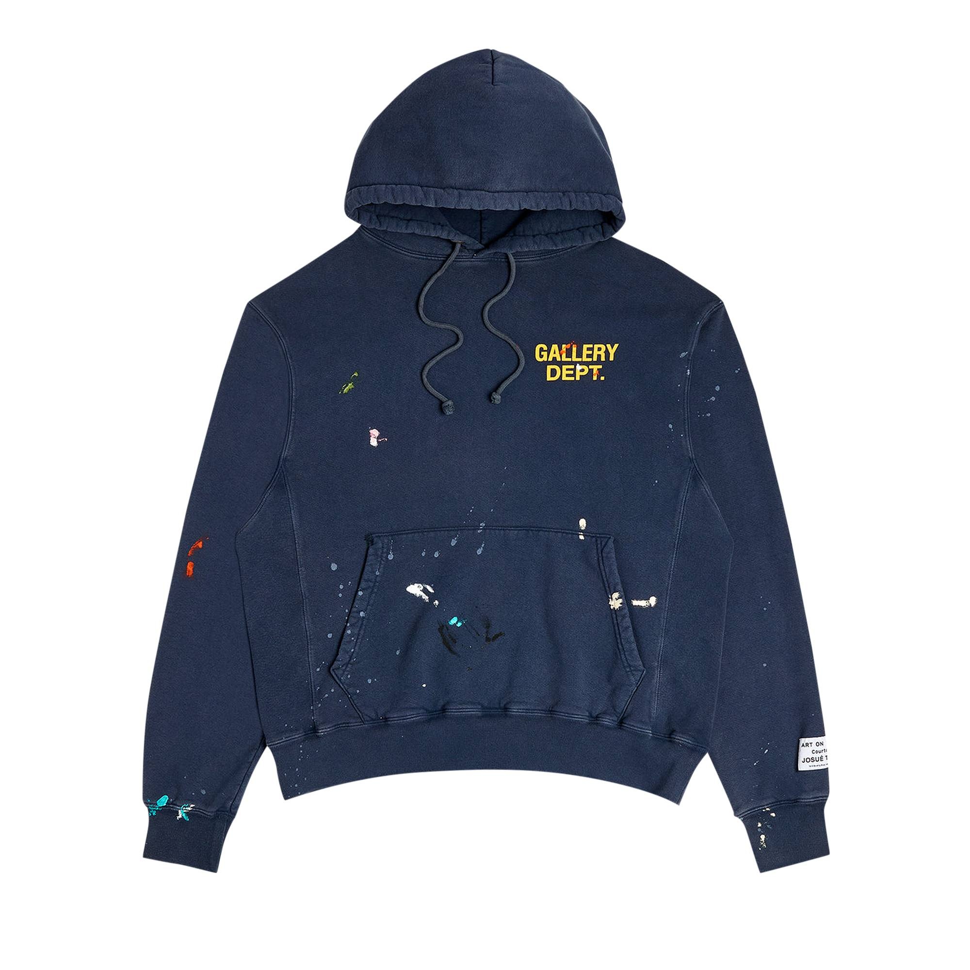 Gallery Dept. Logo Painted Hoodie 'Navy' - 1