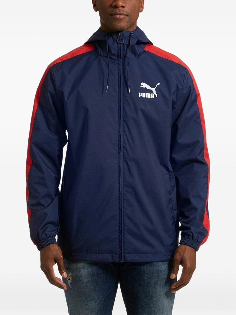 PUMA logo-print hooded jacket outlook