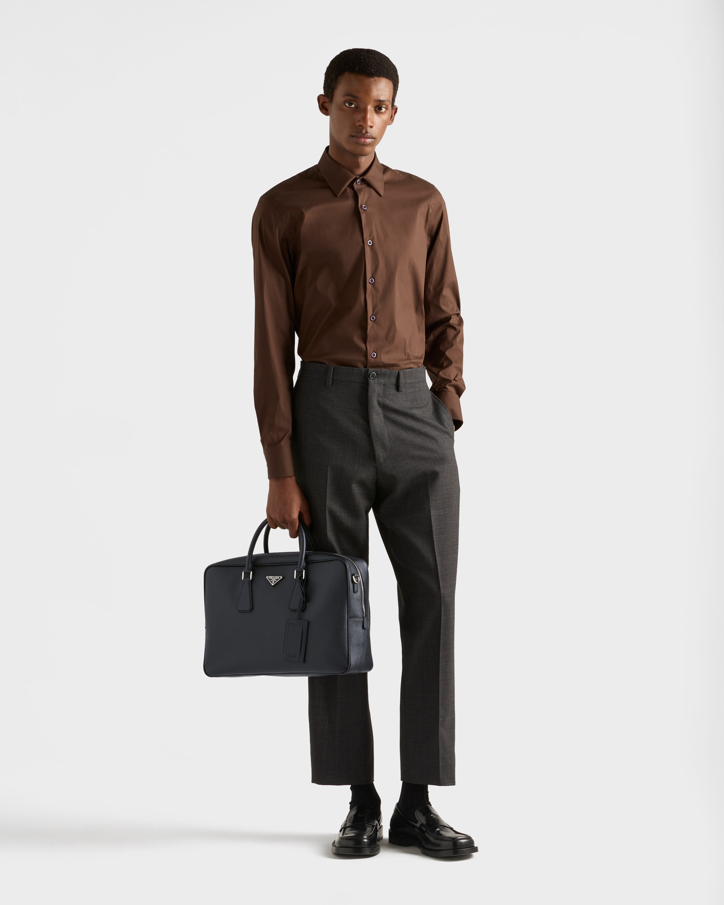 Saffiano leather work bag - 2
