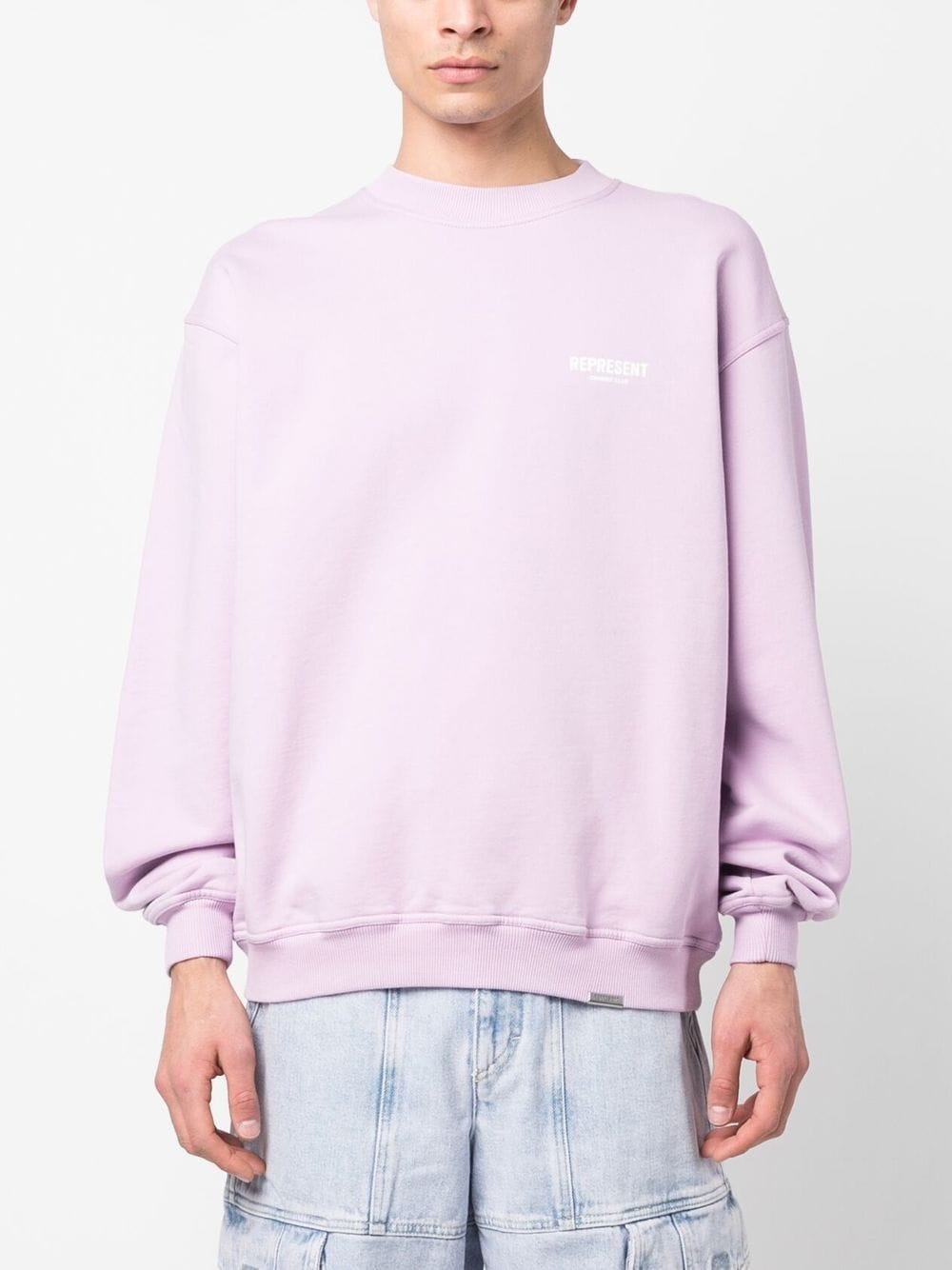 logo-print oversize jumper - 3