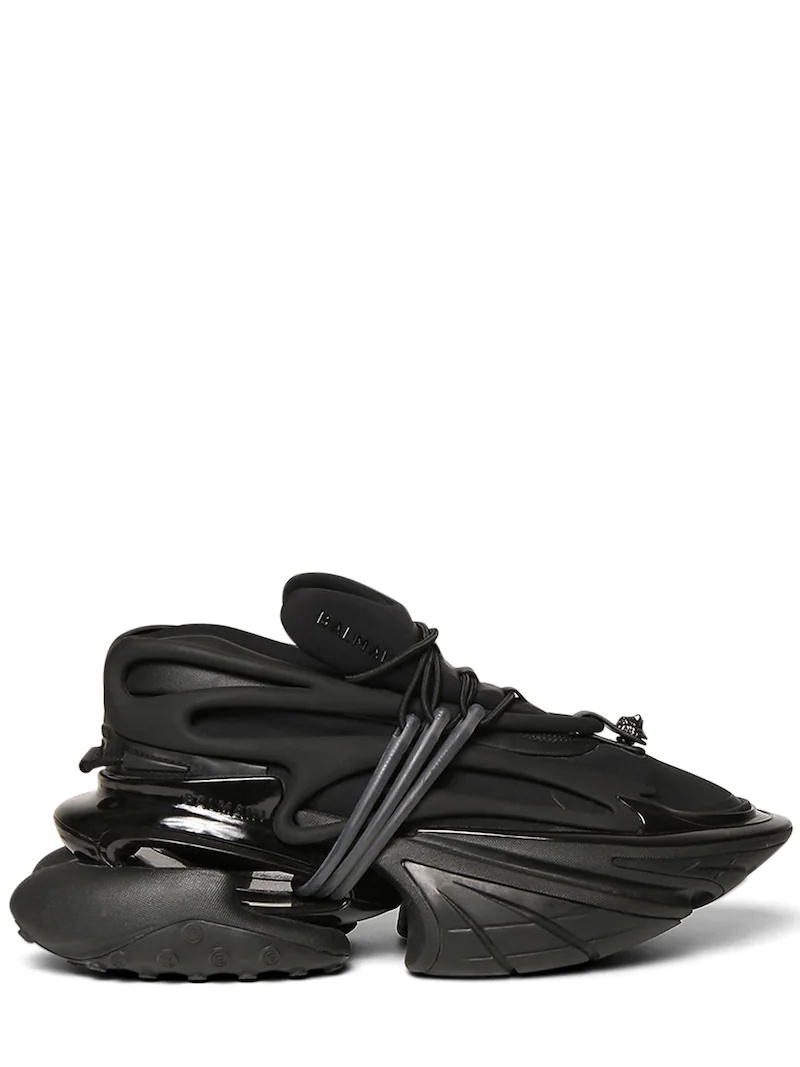 SAFA LEATHER & NEOPRENE SNEAKERS - 1