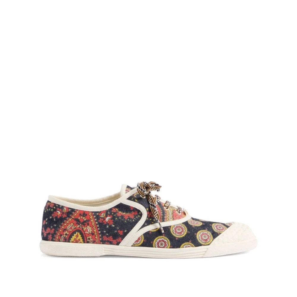 Valentino FLORAL PRINT LACE-UP SNEAKERS | miinto | REVERSIBLE
