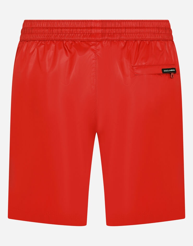 Mid-length swim trunks with side bands - 3