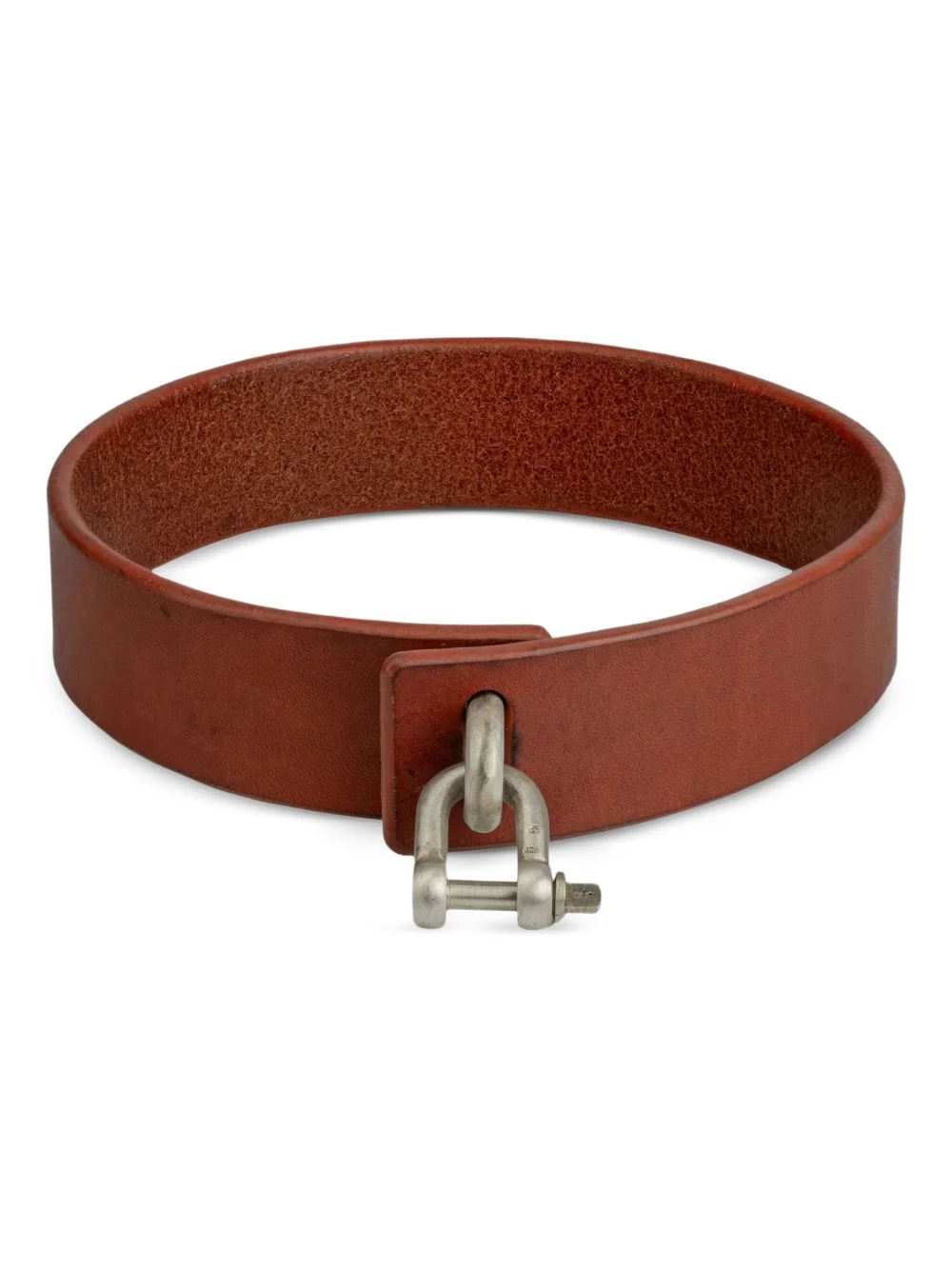leather charm choker - 1