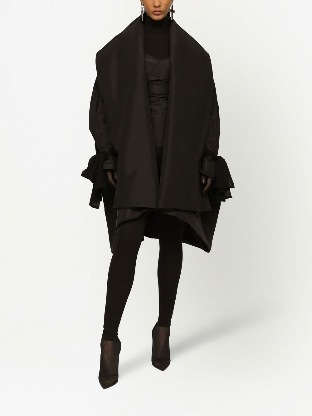 KIM DOLCE&GABBANA oversized open-front coat - 2
