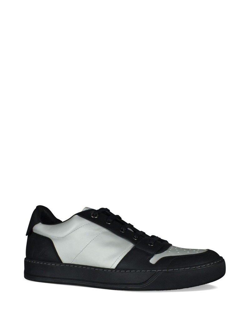 Lanvin DBB1 embossed-logo leather sneakers outlook