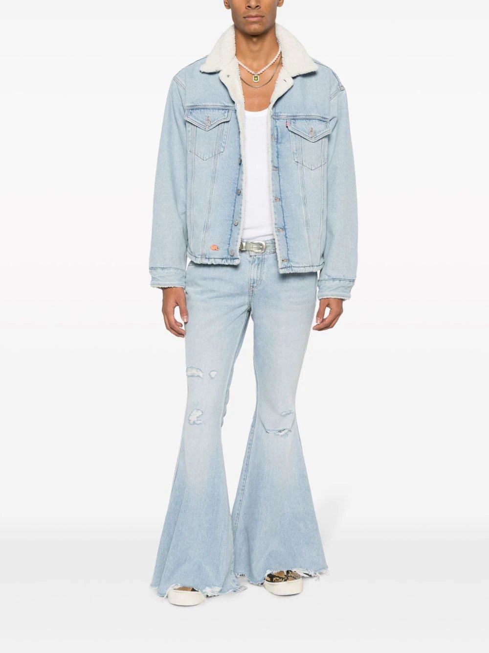 X LEVI'S SHERPA TRUCKER DENIM JACKET - 2