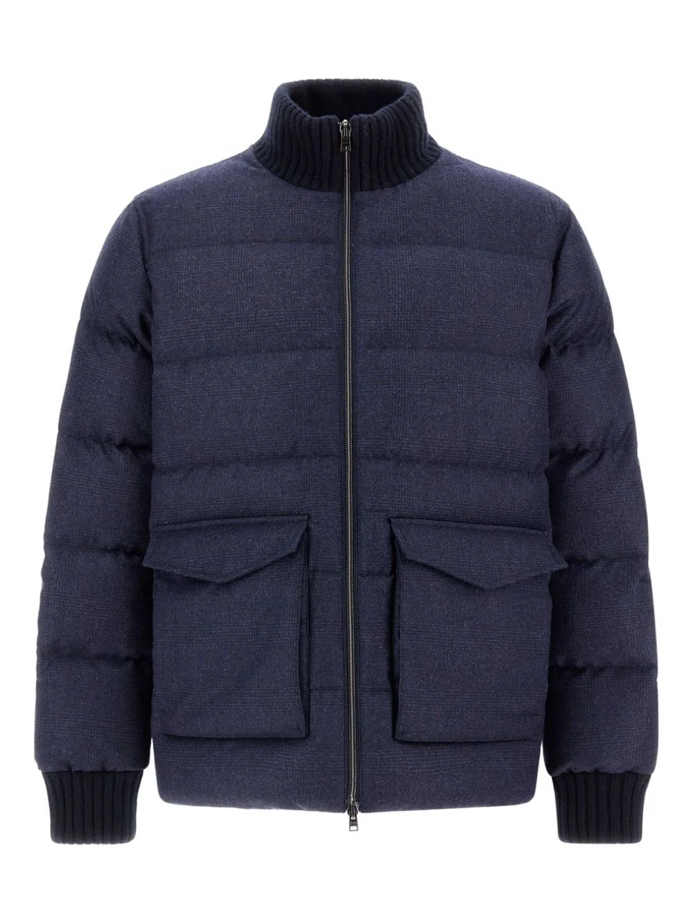 quilted wool jacket - 1