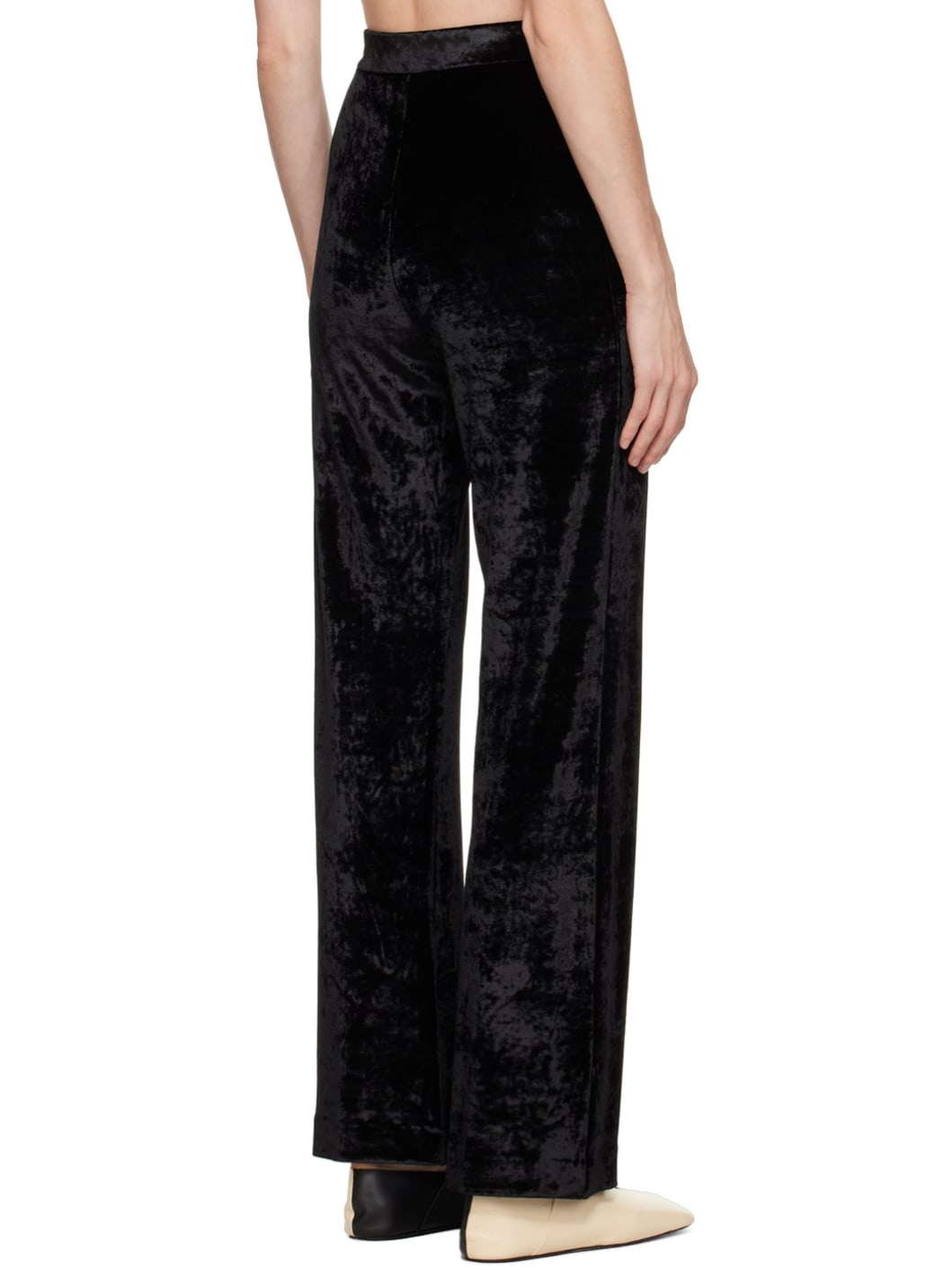 Black Wide-Leg Trousers - 3