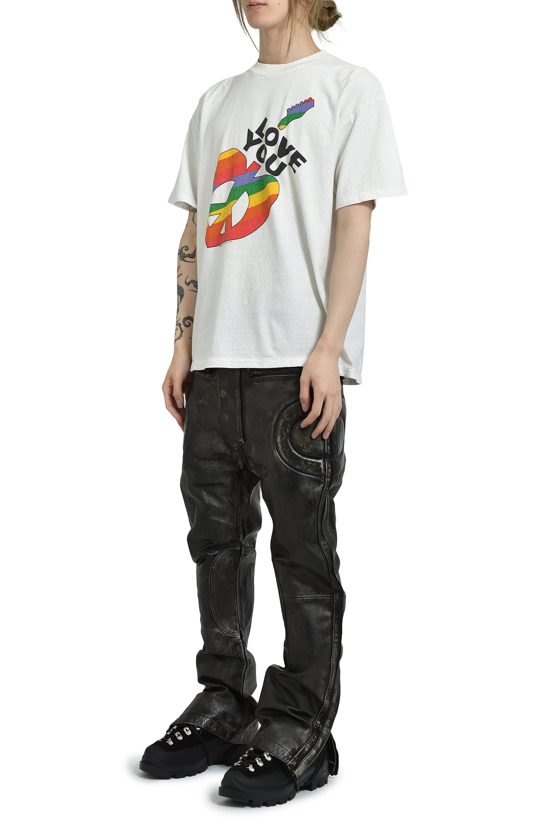 LEATHER PANTS / BLK - 4