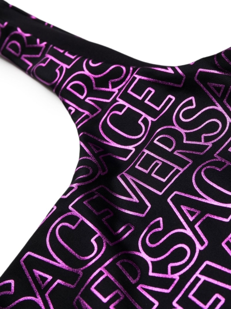 all-over logo-print swimsuit - 3