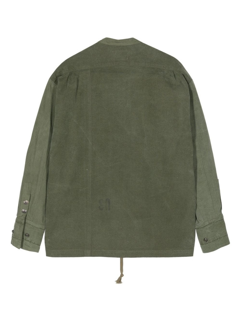Greg Lauren cotton zip-up jacket outlook