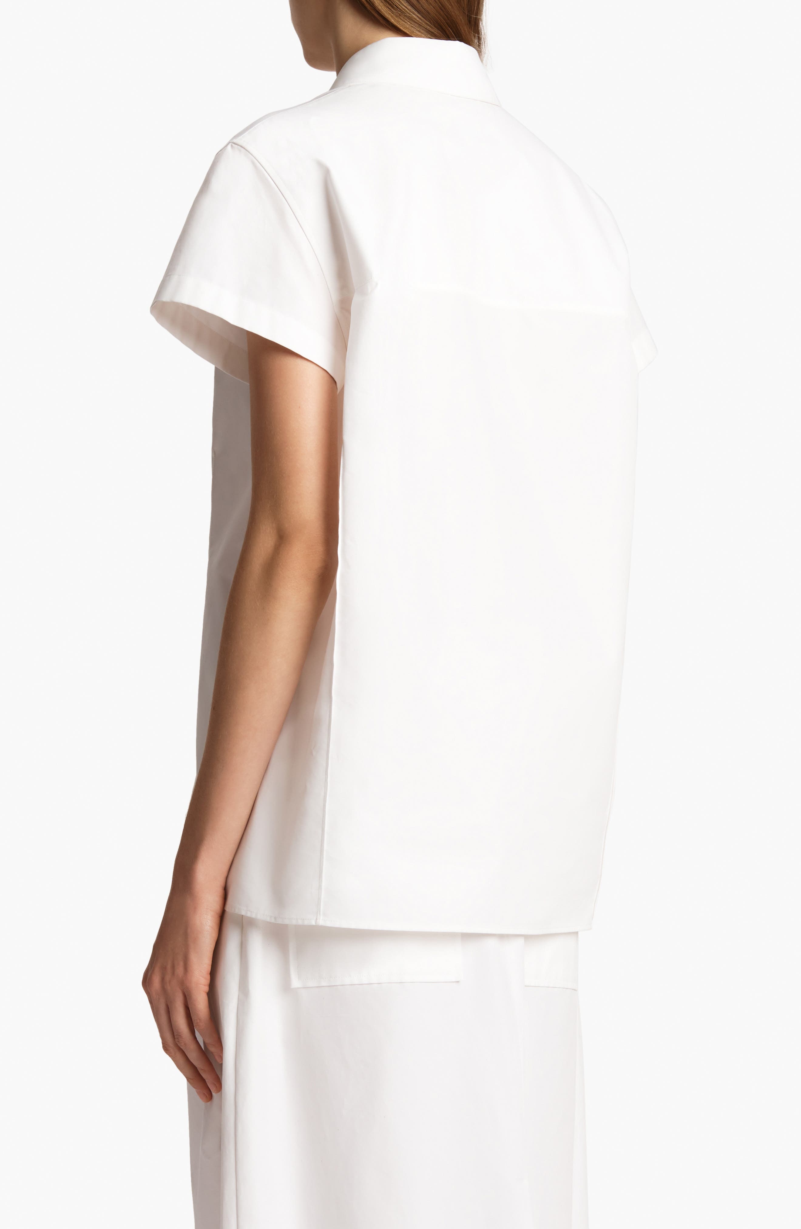 Khaite Keefe Button-Up Shirt in White at Nordstrom - 2