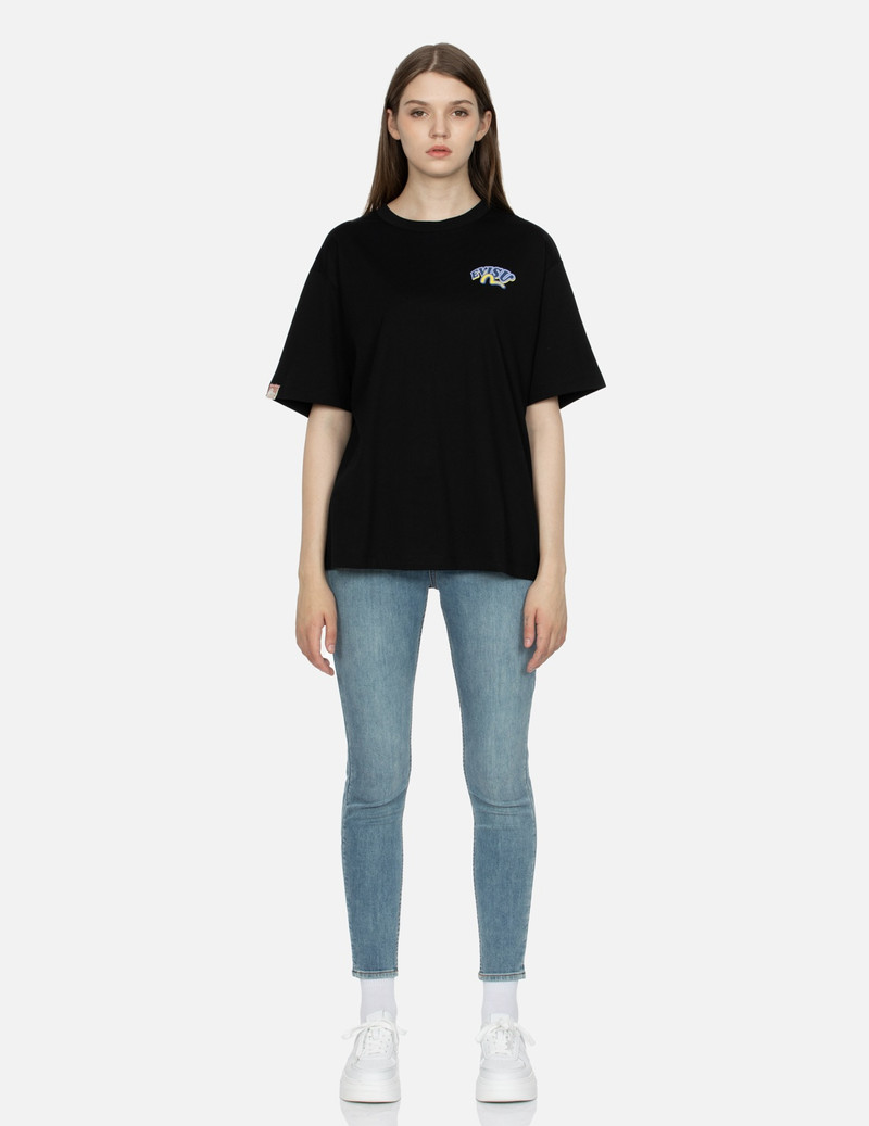 DARUMA AND FORTUNE CAT-PATTERN DAICOCK PRINT OVERSIZED T-SHIRT 6