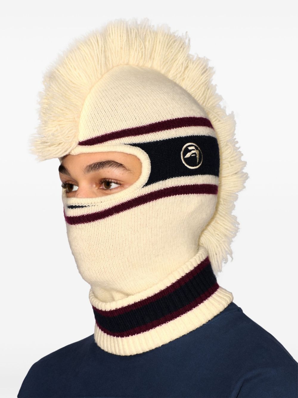 fringed knitted balaclava - 2