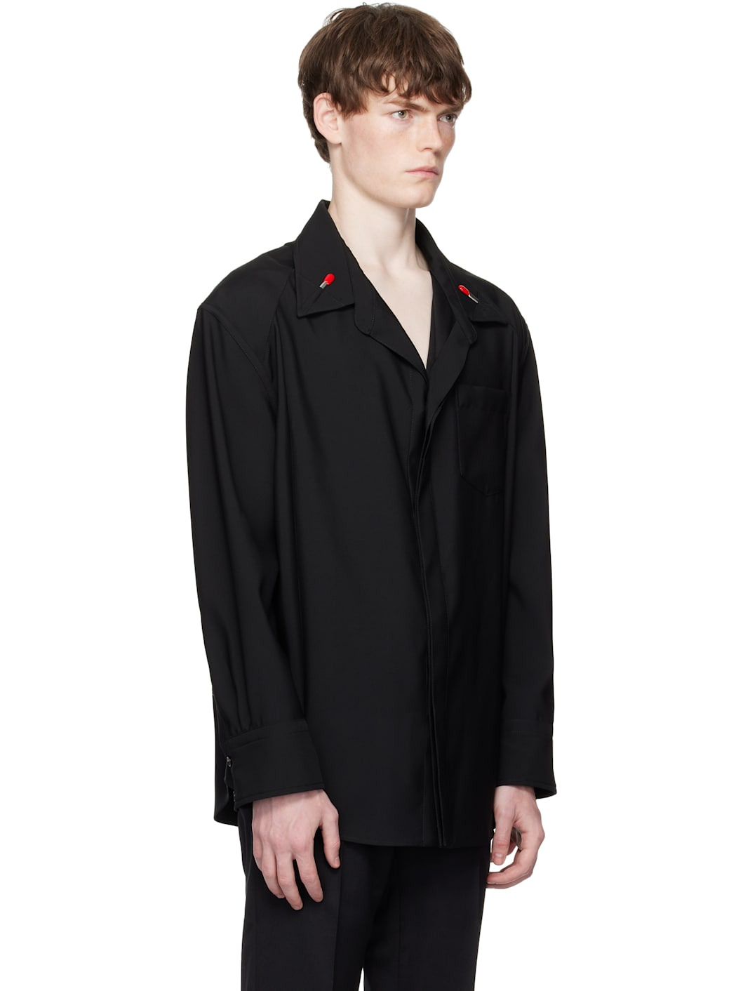 Black Light Wool Shirt - 2