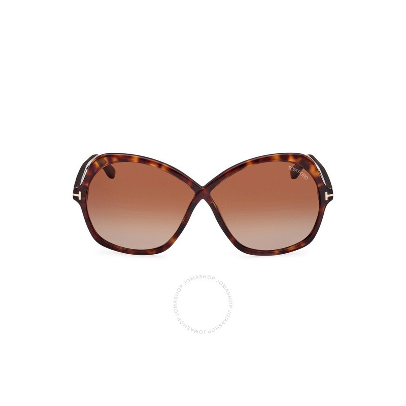 Tom Ford Rosemin Gradient Brown Butterfly Ladies Sunglasses FT1013 52F 64 1