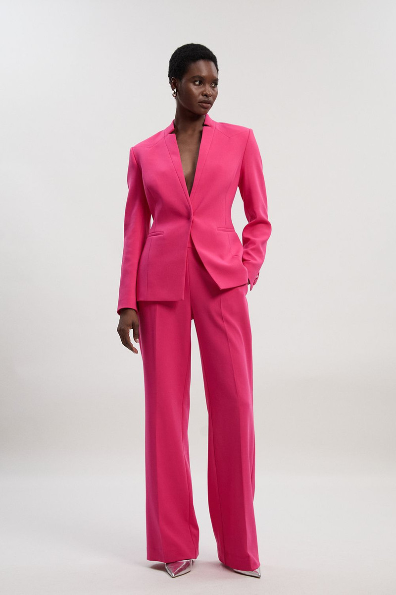 Compact Stretch Tailored Single Breasted Blazer 5