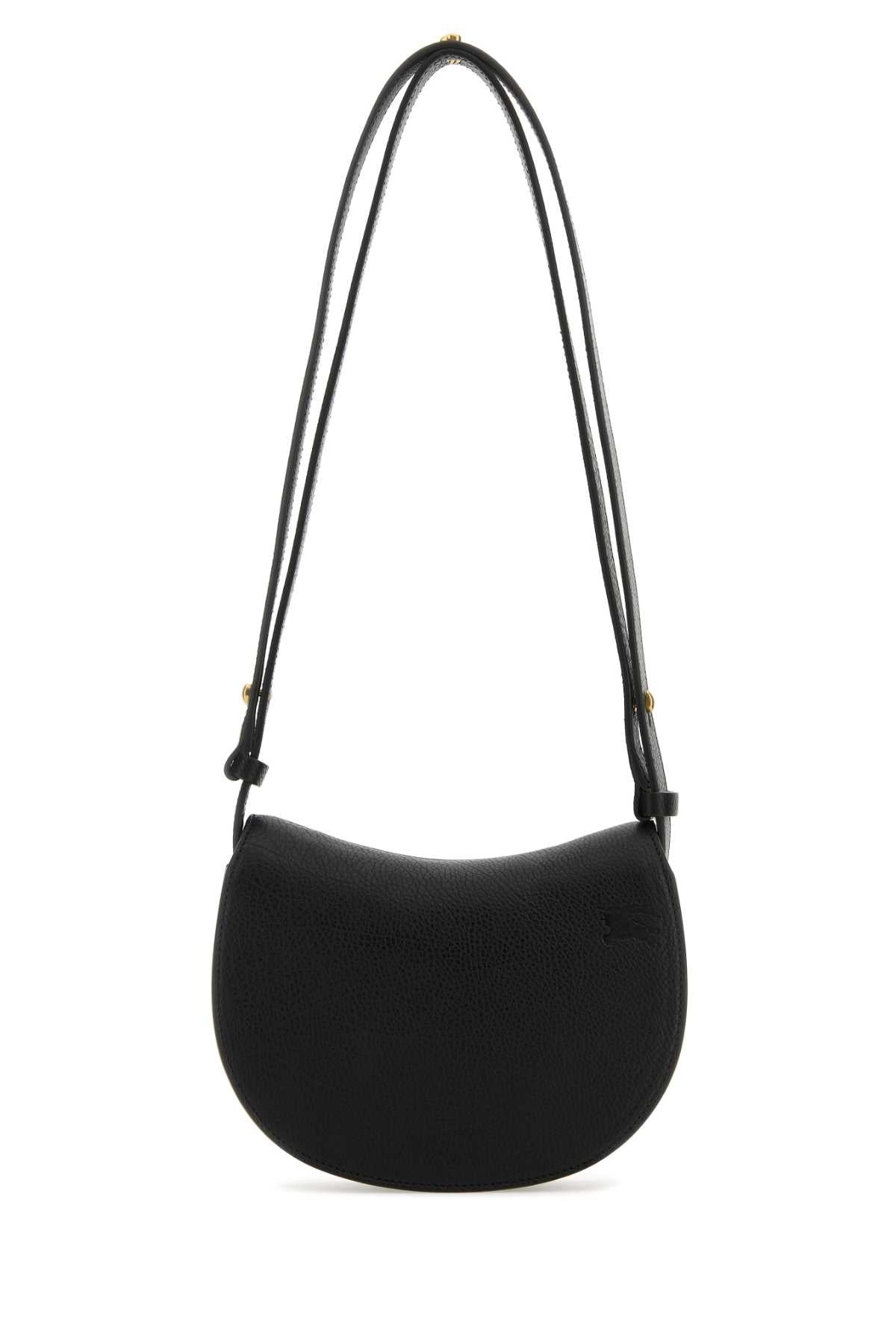 Burberry Women Black Leather Mini Rocking Horse Shoulder Bag - 3