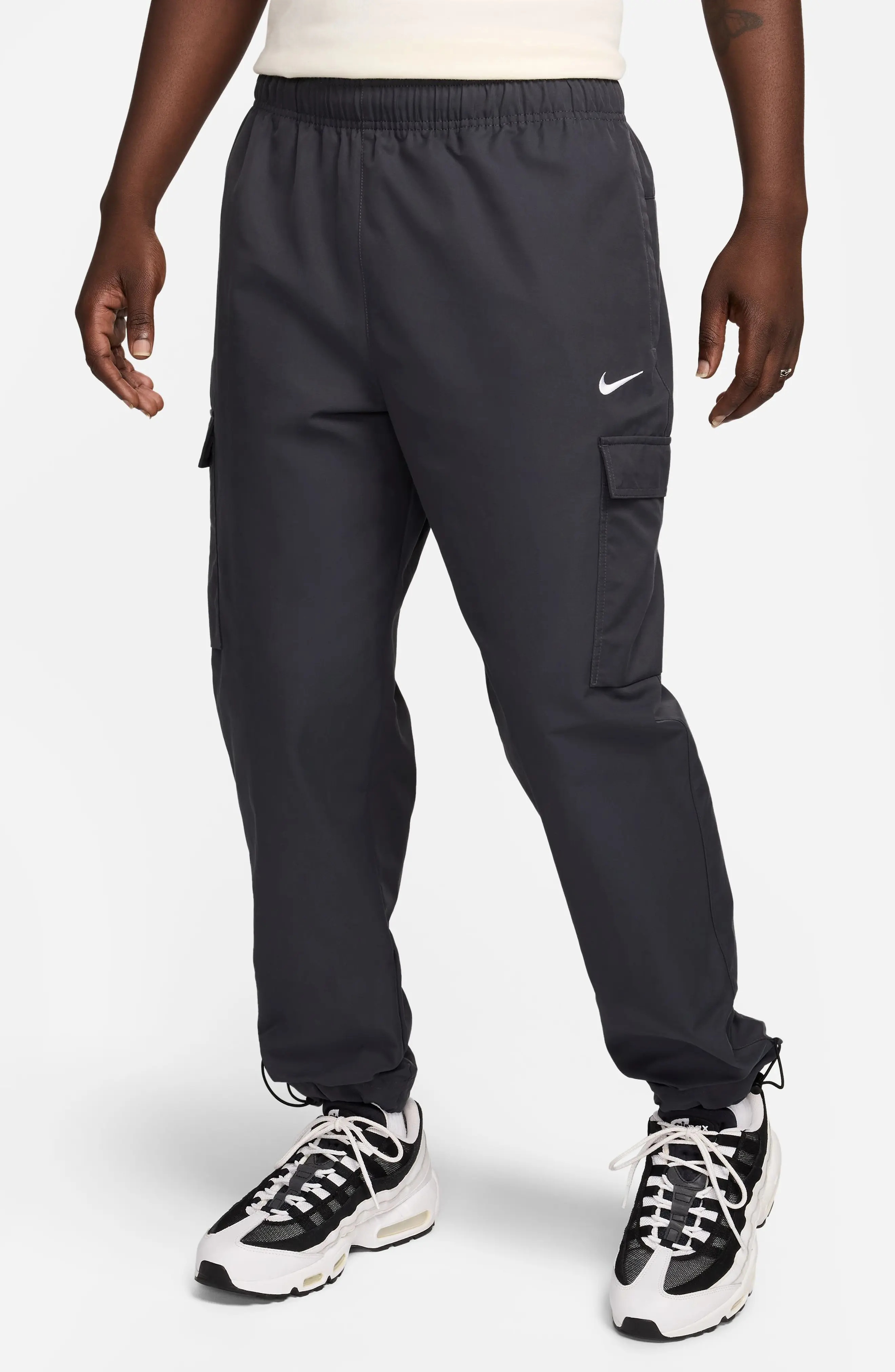 Sportswear Air Play Twill Cargo Pants in Dark Smoke Grey/White - 1