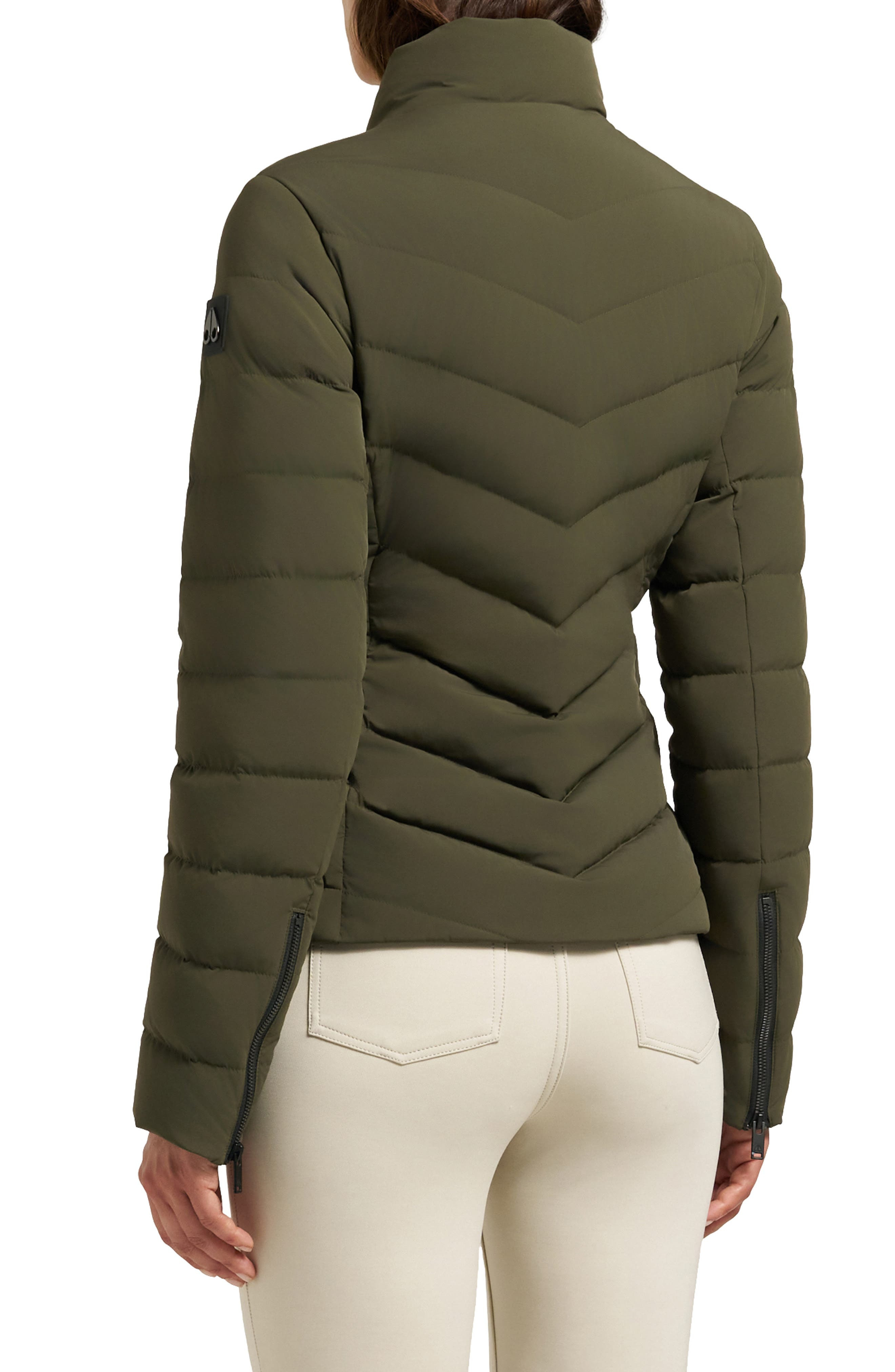 Moose Knuckles Elora Water Repellent 800 Fill Power Down Jacket in Dark Olive at Nordstrom - 2