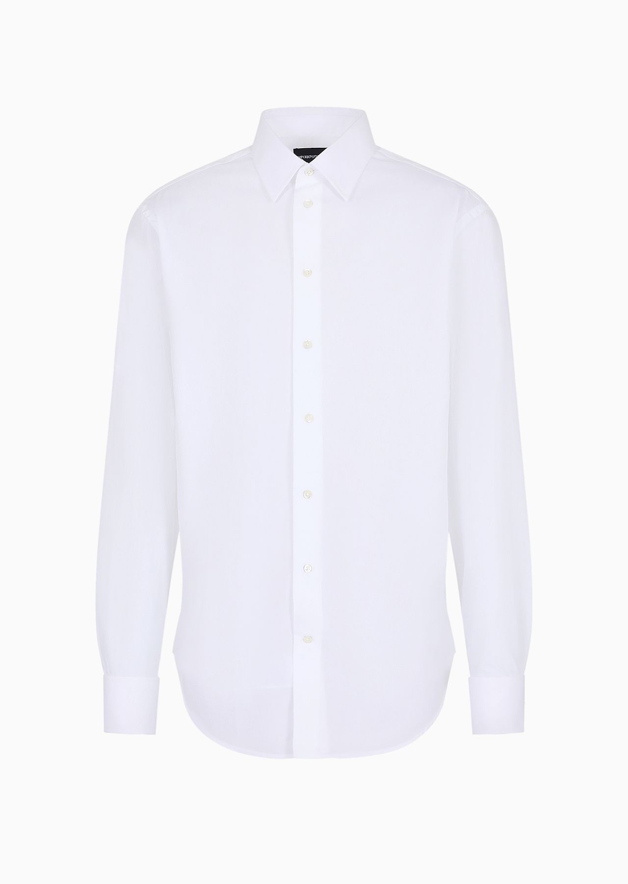 Cotton-poplin shirt with classic collar - 1