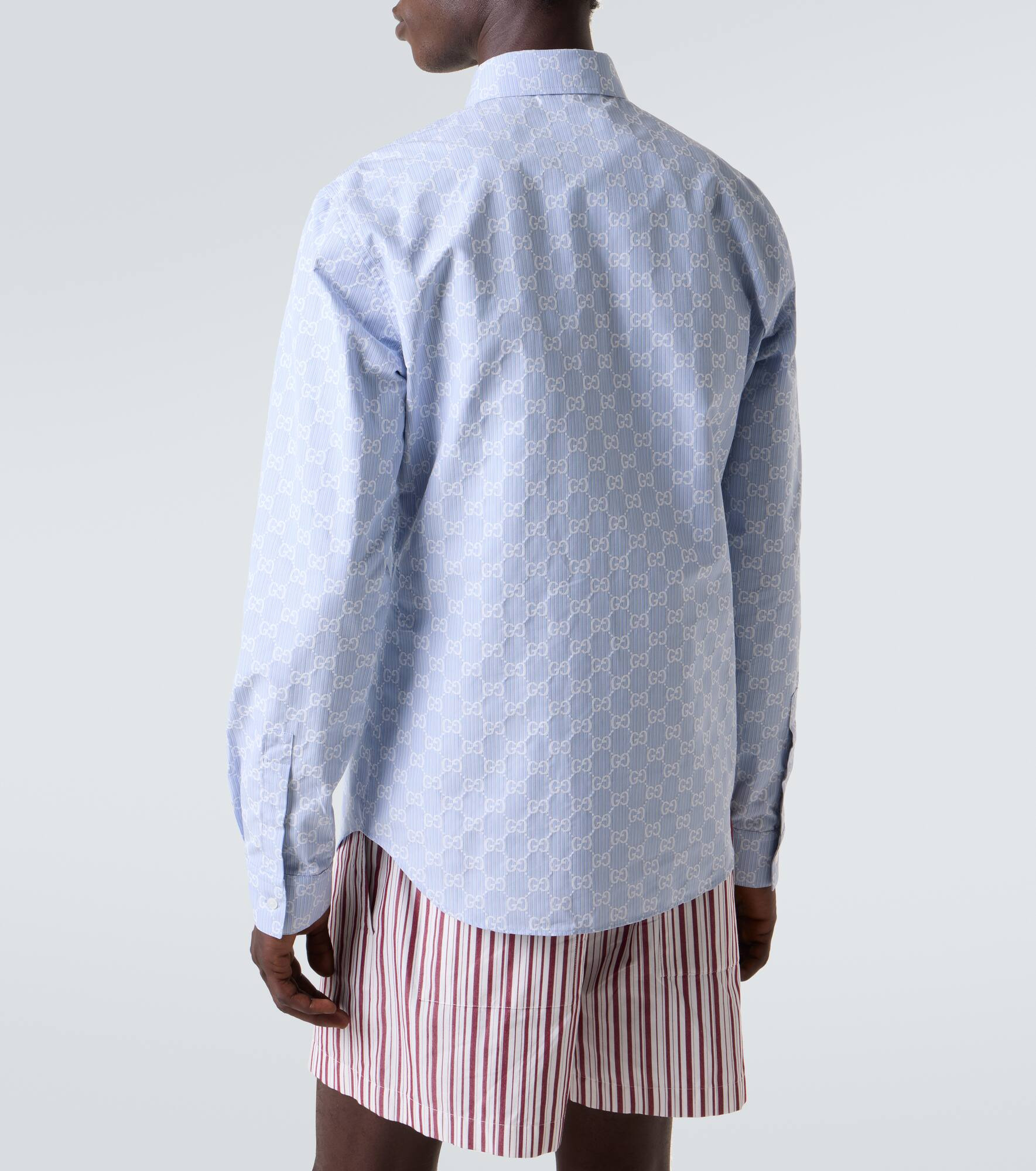 GG cotton and silk jacquard shirt - 4