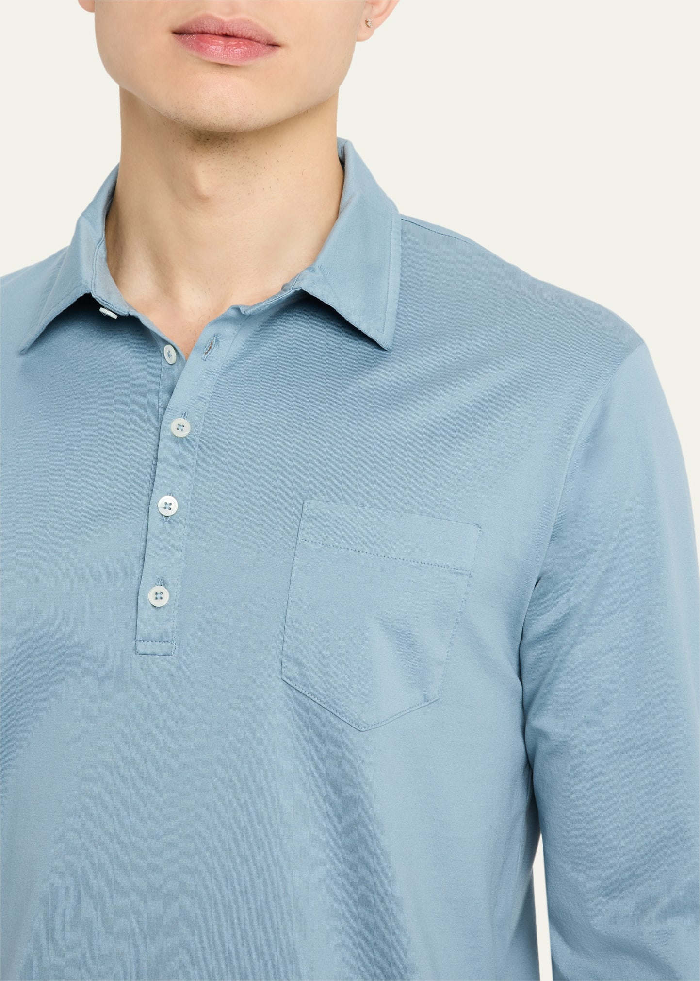 Men's Ischia 2 Long-Sleeve Pocket Polo Shirt - 5