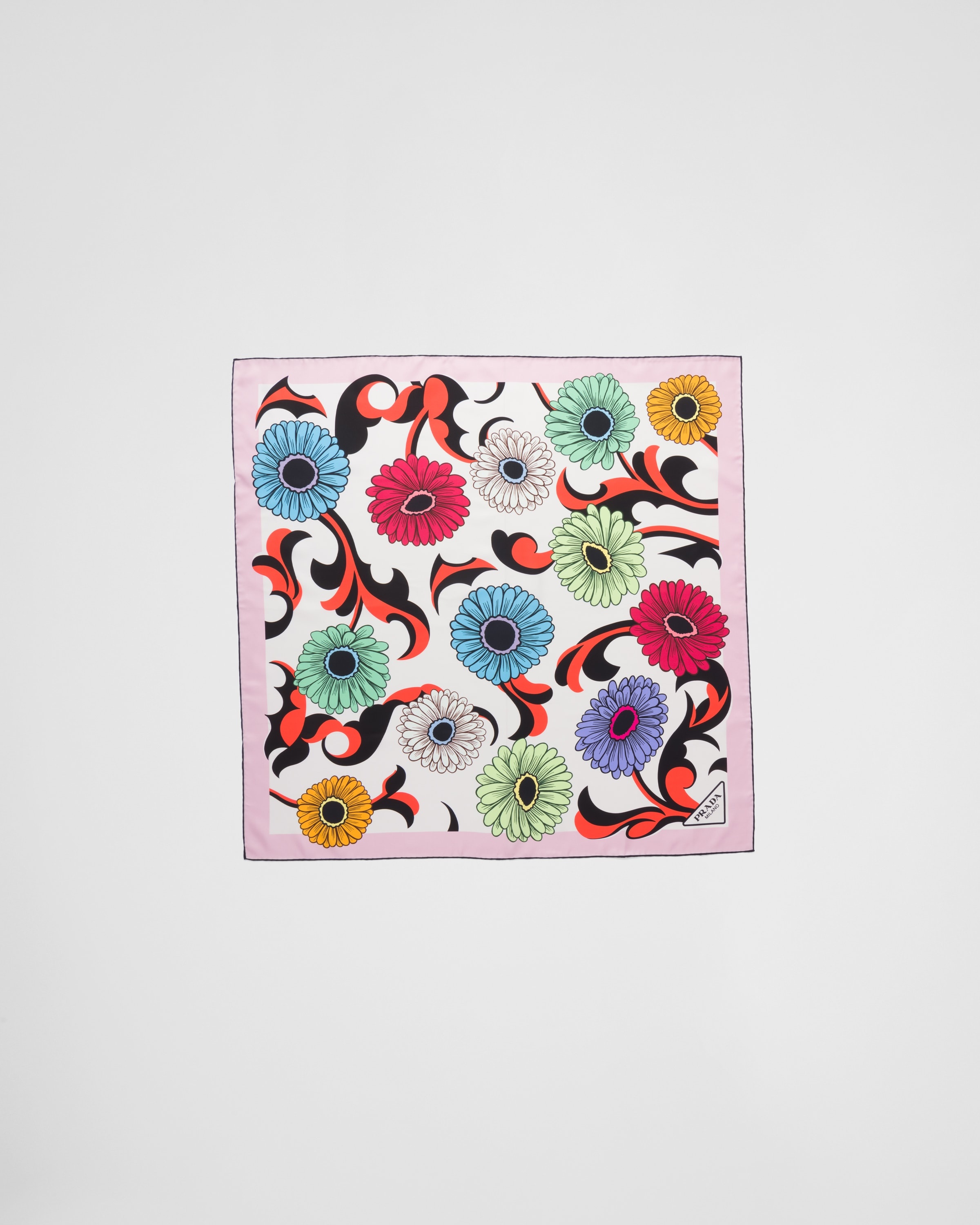 Printed silk twill scarf - 3