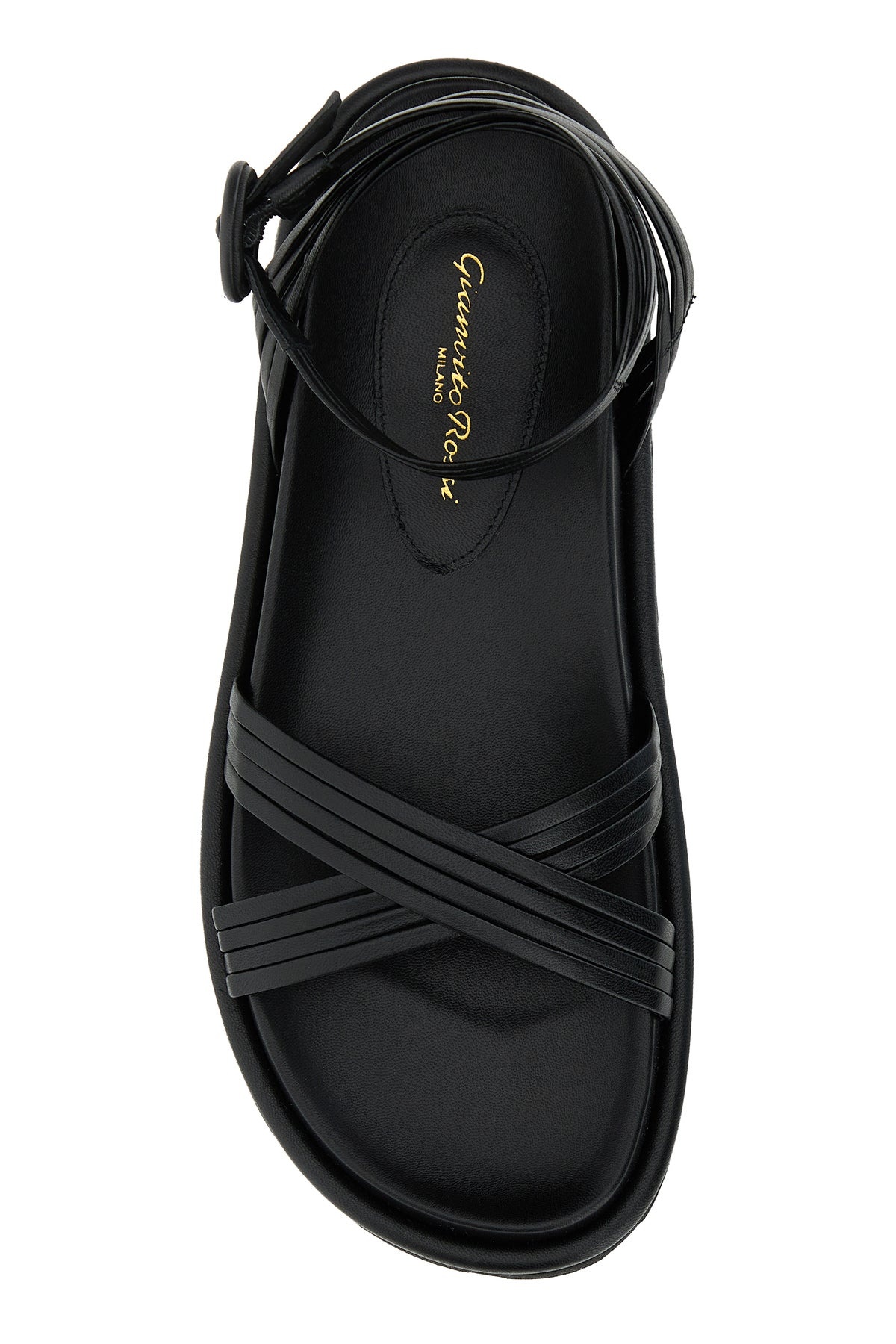Black nappa leather Lianne sandals - 4