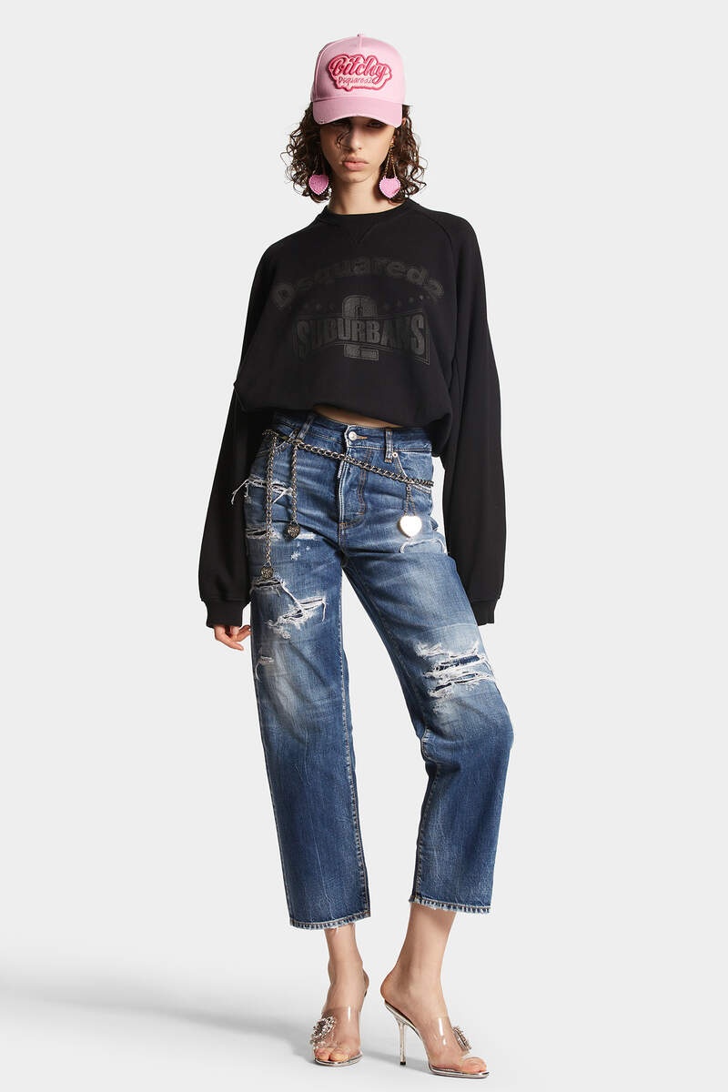 DARK RIPPED WASH BOSTON JEANS - 4