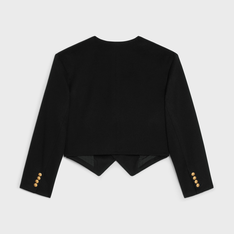 CELINE Loose military jacket in Wool cloth outlook
