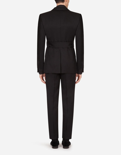 Dolce & Gabbana Wool Sicilia-fit suit with belt outlook