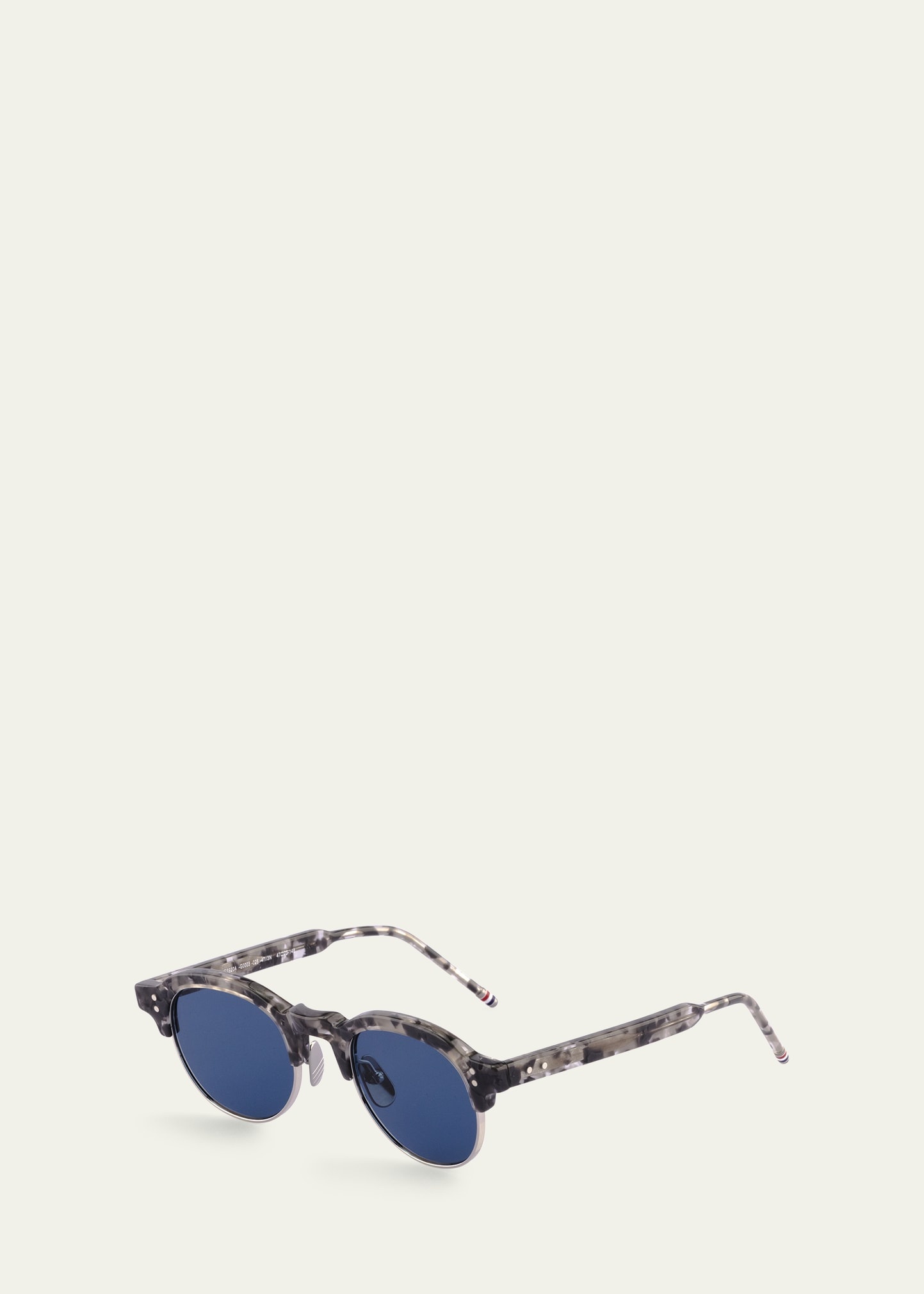 Men's Oval Half-Rim Sunglasses - 2