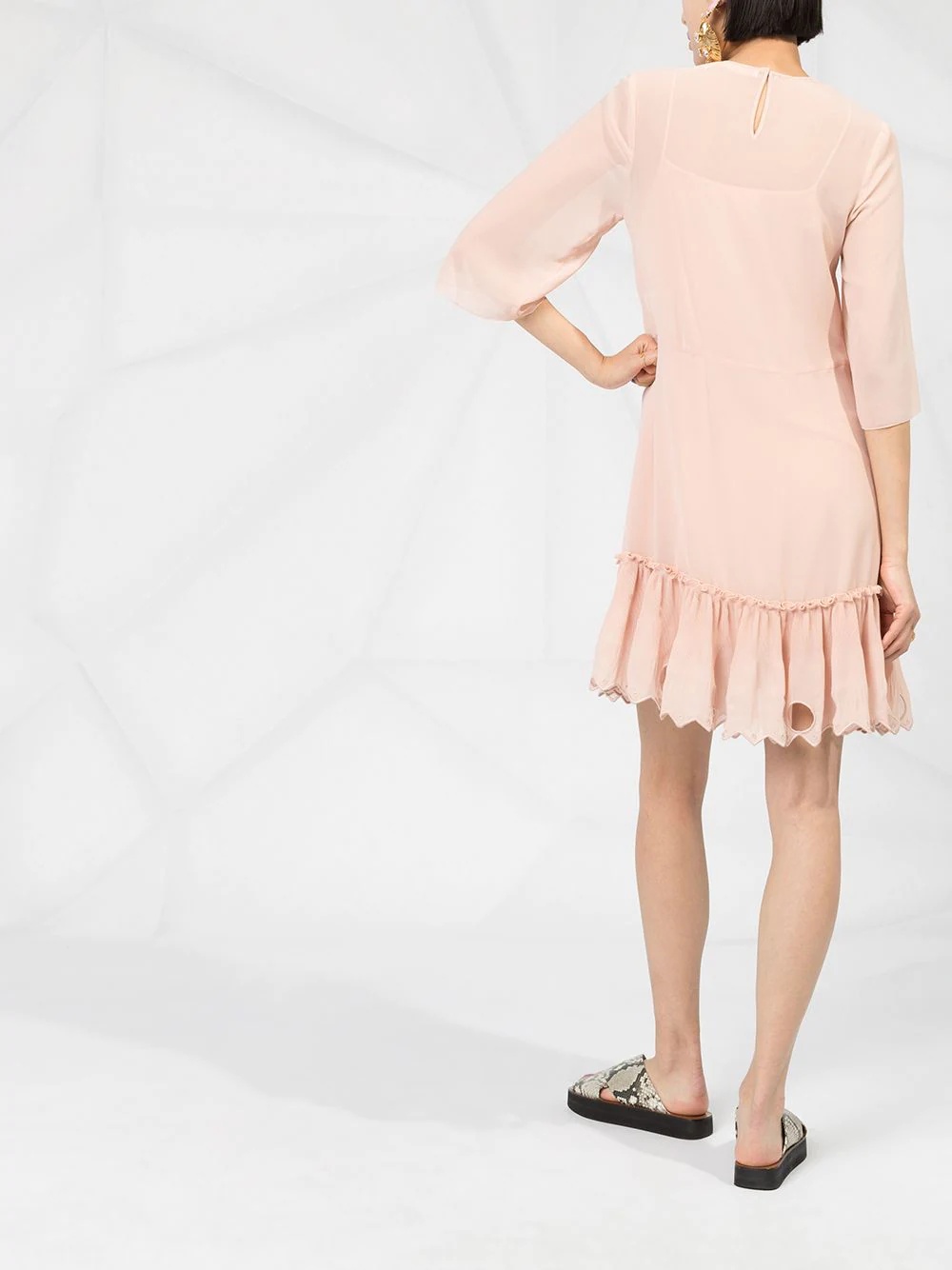 ruffled hem dress - 6