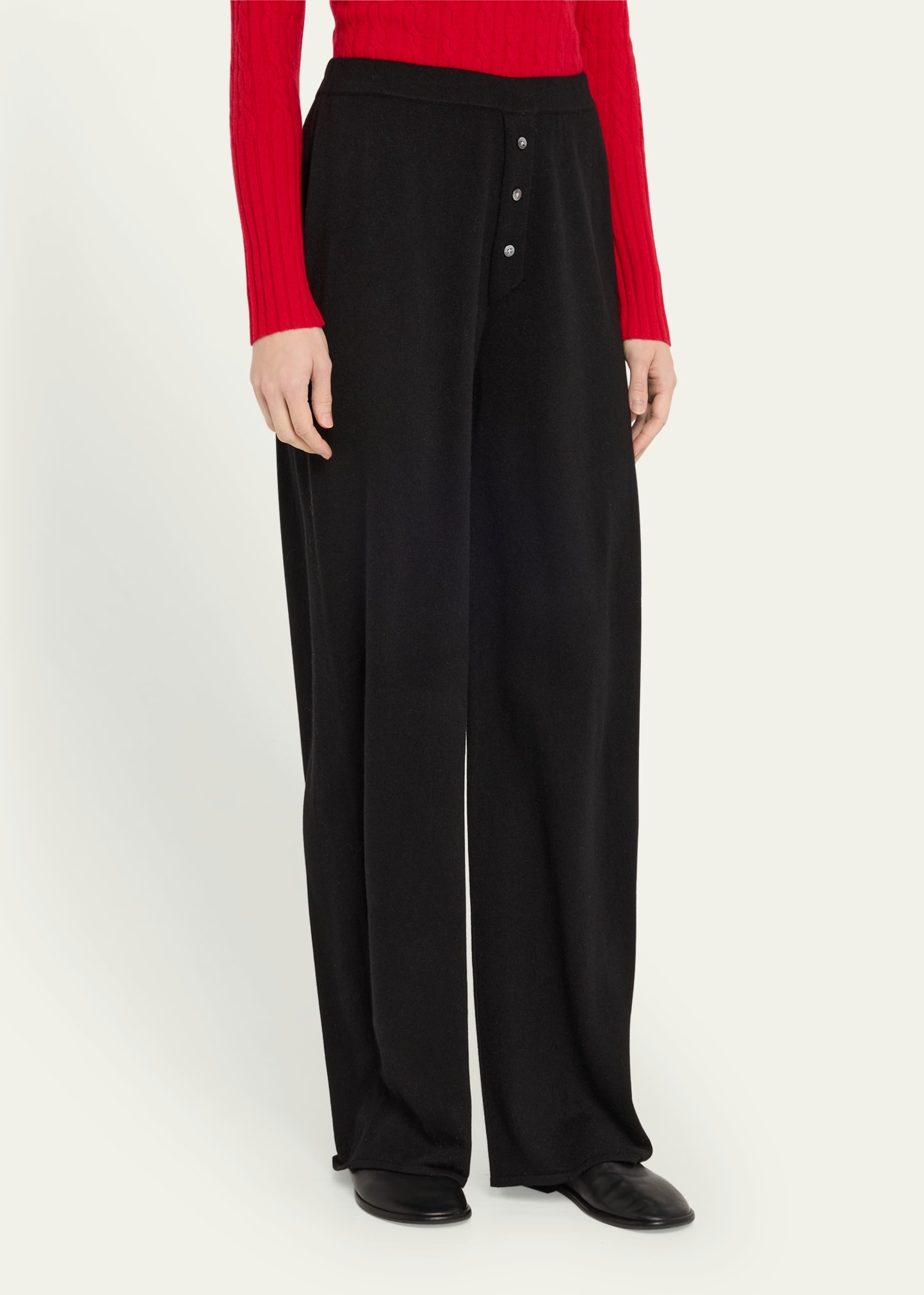Everywear Cashmere Knit Relaxed Pants - 4