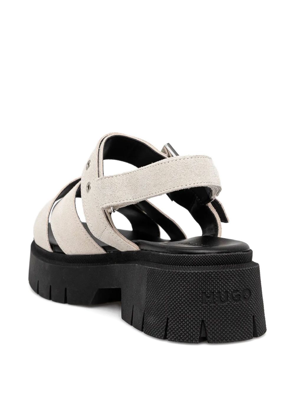 buckle-strap suede sandals - 3
