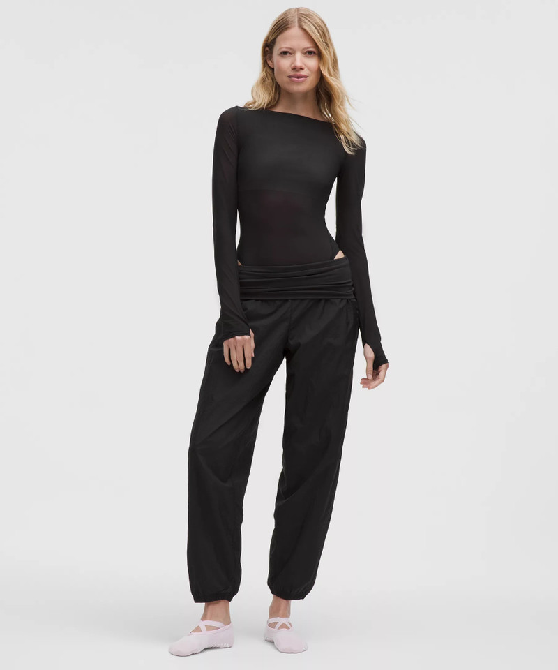 lululemon Wundermost Ultra-Soft Nulu Mesh Boatneck Long-Sleeve Bodysuit outlook