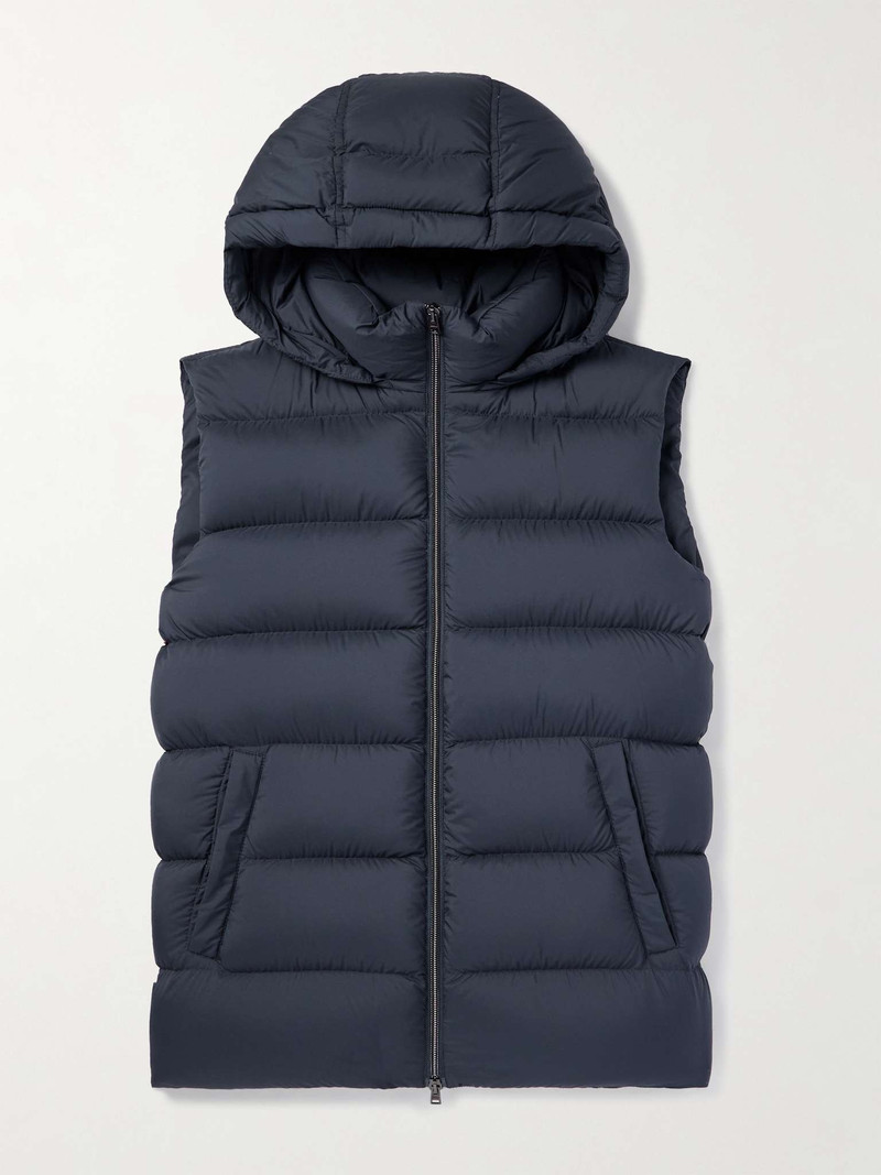 Quilted Shell Down Hooded Gilet - 1