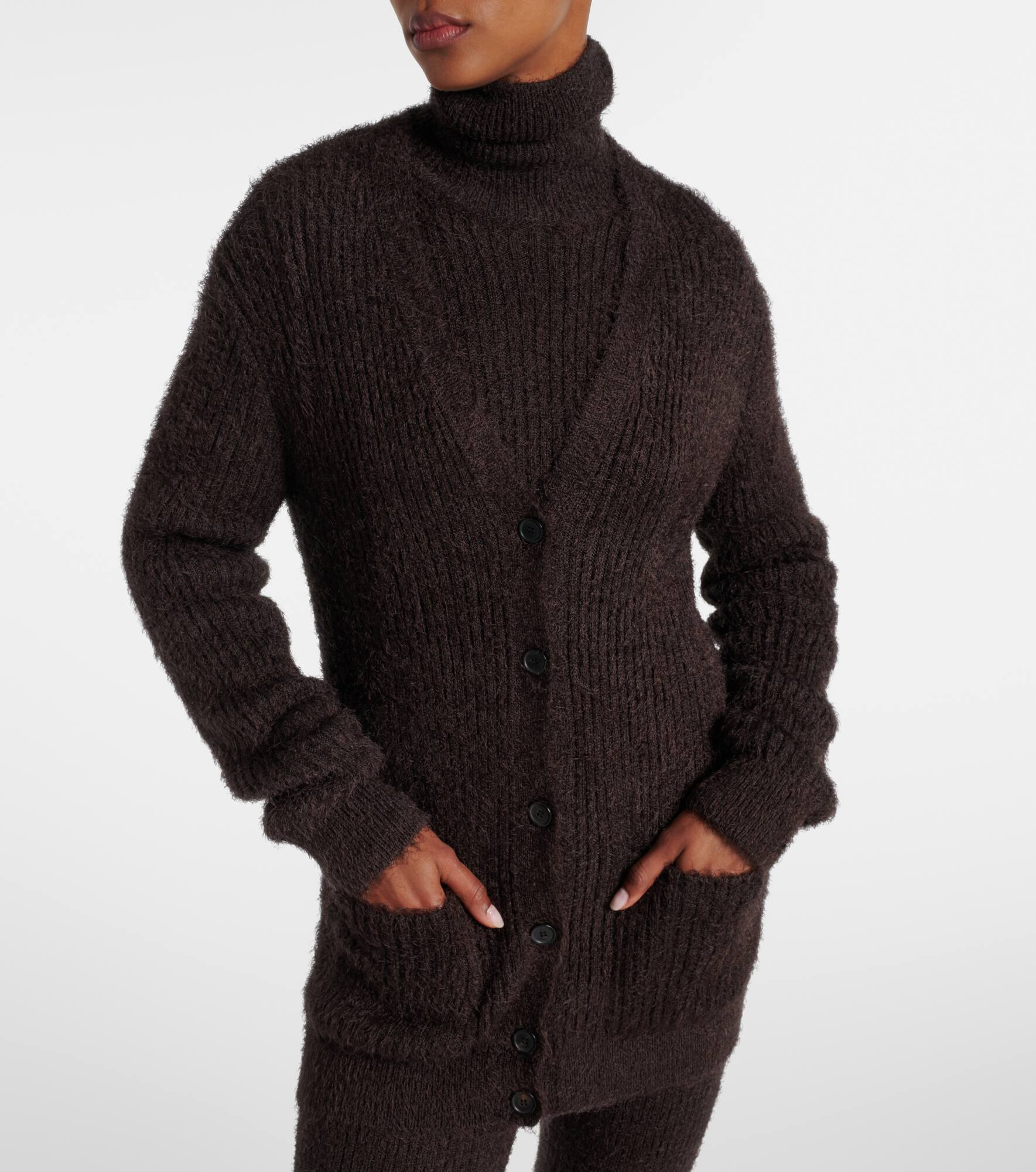 Silk and cashmere cardigan - 5